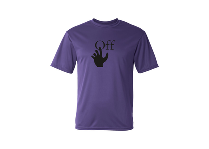 Men's Off-White Hand Polyester T-Shirt