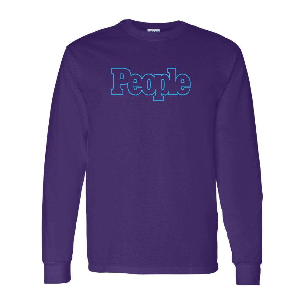 Men's People Magazine Logo Gildan Heavy Cotton Long Sleeve T-Shirt