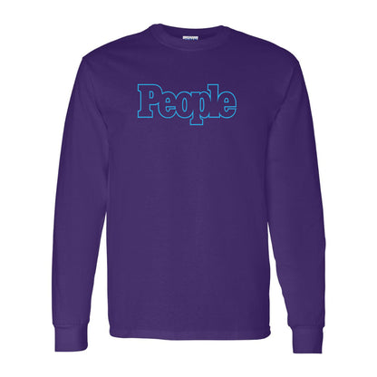 Men's People Magazine Logo Gildan Heavy Cotton Long Sleeve T-Shirt