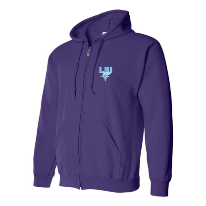 Men's LIU Brooklyn Blackbirds Logo Zipper Hoodie