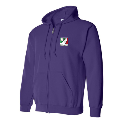 Men's  Italian Baseball League Logo Zipper Hoodie