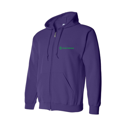 Men's Ahold Delhaize Vertical Logo  Zipper Hoodie