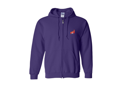 Men's NRJ 12 Logo Gildan  Heavy Blend Full Zip Hooded Sweatshirt