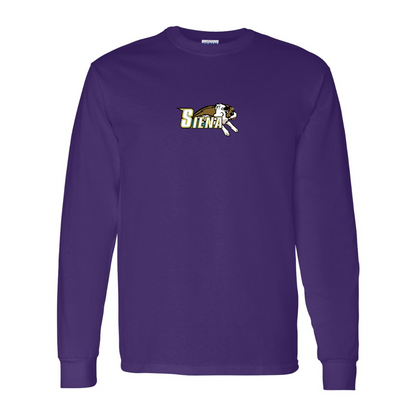 Men's Siena Saints Logo Gildan Heavy Cotton Long Sleeve T-Shirt