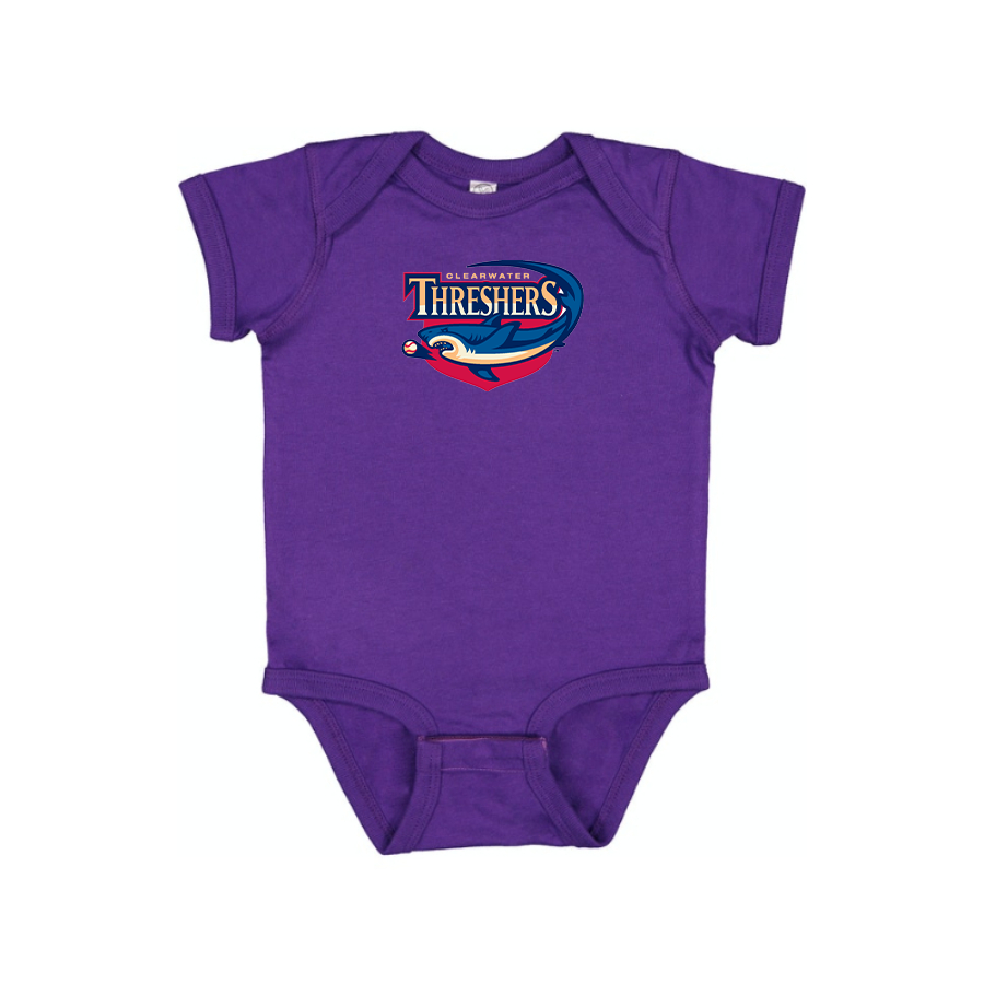 Clearwater Threshers Logo Baby Onesie Romper