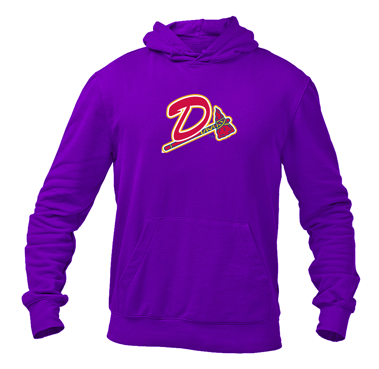 Men's Danville Braves Logo Pullover Hoodie