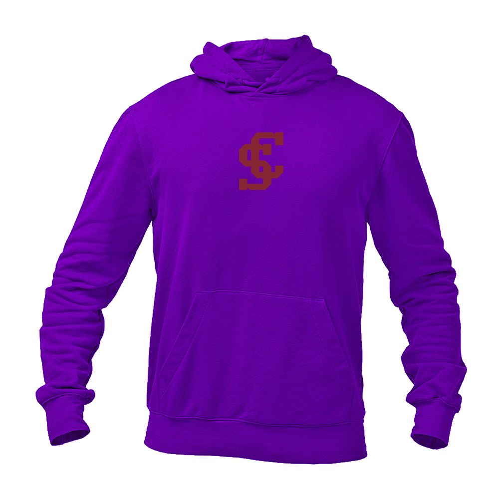 Men's Santa Clara Broncos Logo Gildan  Heavy Blend Hooded Sweatshirt