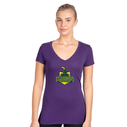 Women's Clarkson Golden Knights Next Level V-Neck T-Shirt