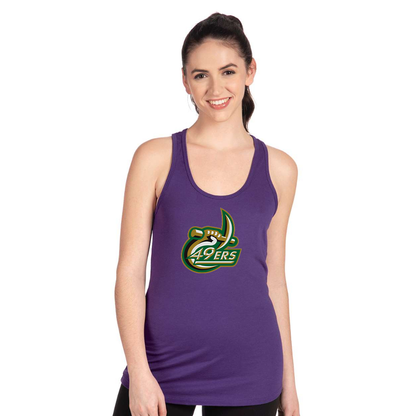 Women's Charlotte 49ers Next Level Ideal Racerback Tank