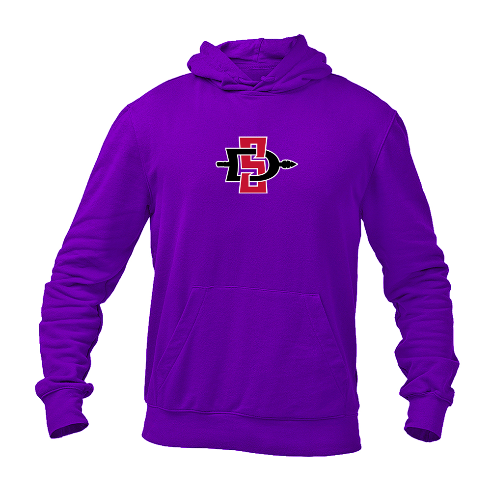 Men's San Diego State Aztecs Logo Gildan  Heavy Blend Hooded Sweatshirt