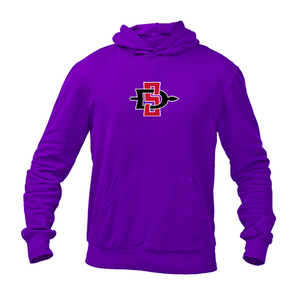 Men's San Diego State Aztecs Logo Gildan  Heavy Blend Hooded Sweatshirt