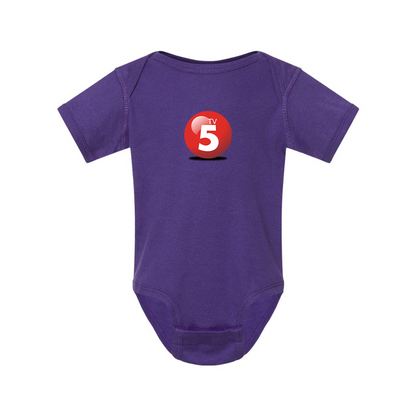 ABC TV5 Logo Rabbit Skins Infant Baby Rib Bodysuit