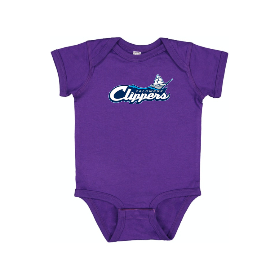 Columbus Clippers Logo Baby Onesie Romper