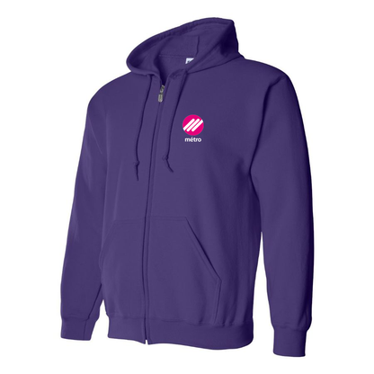 Men's Lausanne Métro Logo  Zipper Hoodie