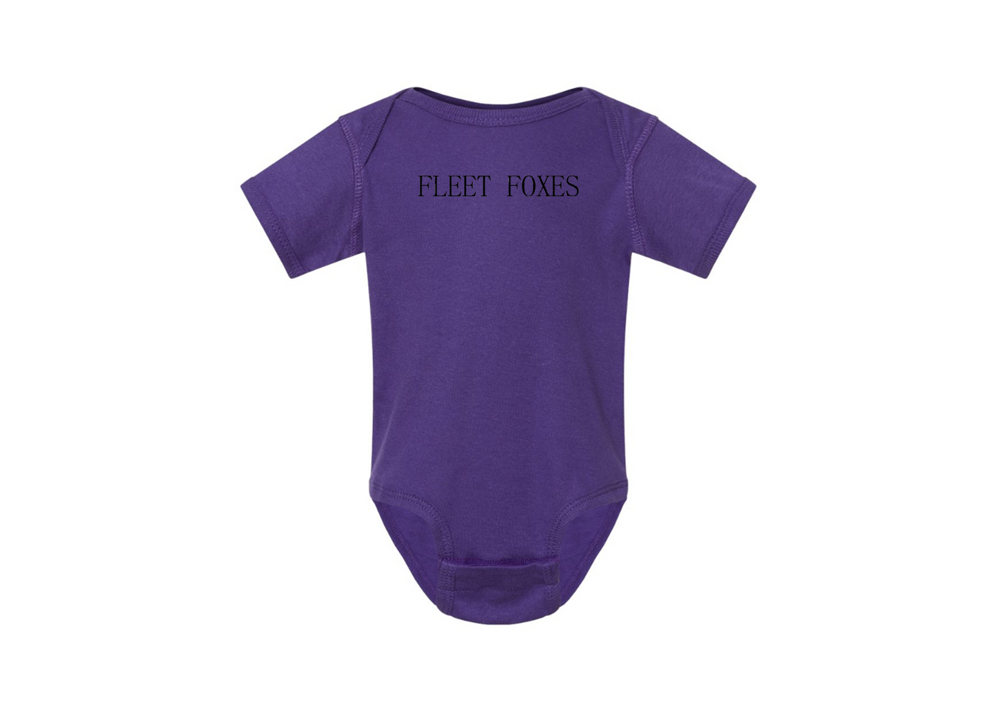 Fleet Foxes Logo  Rabbit Skins Infant Baby Rib Bodysuit