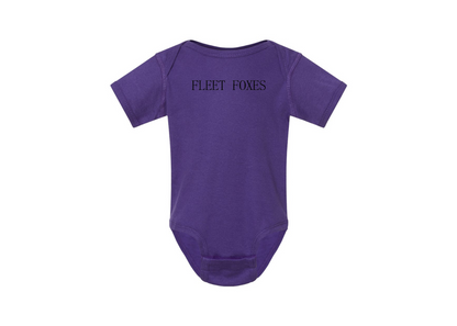 Fleet Foxes Logo  Rabbit Skins Infant Baby Rib Bodysuit