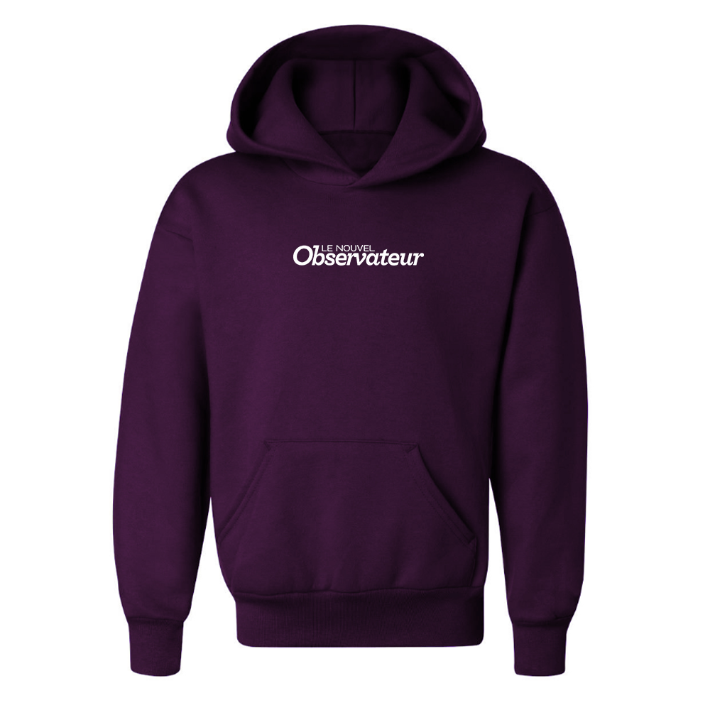 Youth Le Nouvel Observateur Logo Pullover Hoodie