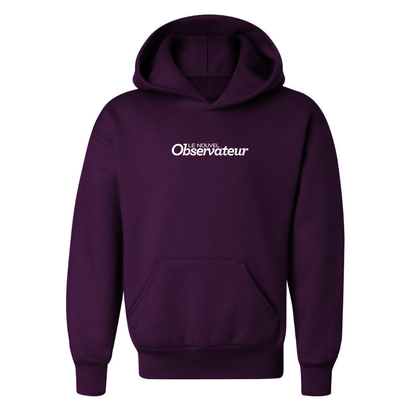 Youth Le Nouvel Observateur Logo Pullover Hoodie