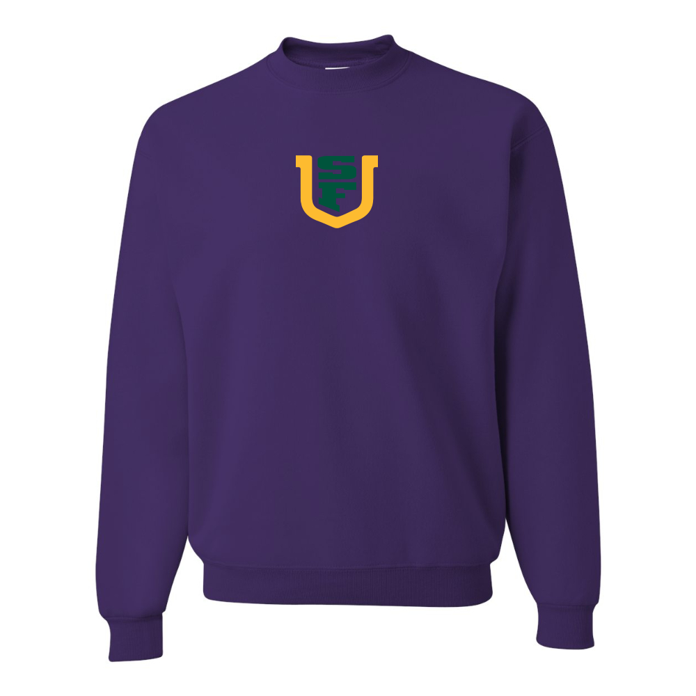 Men's San Francisco Dons Logo JERZEES NuBlend Crewneck Sweatshirt