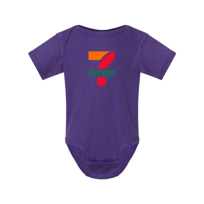 7 Eleven Logo  Rabbit Skins Infant Baby Rib Bodysuit