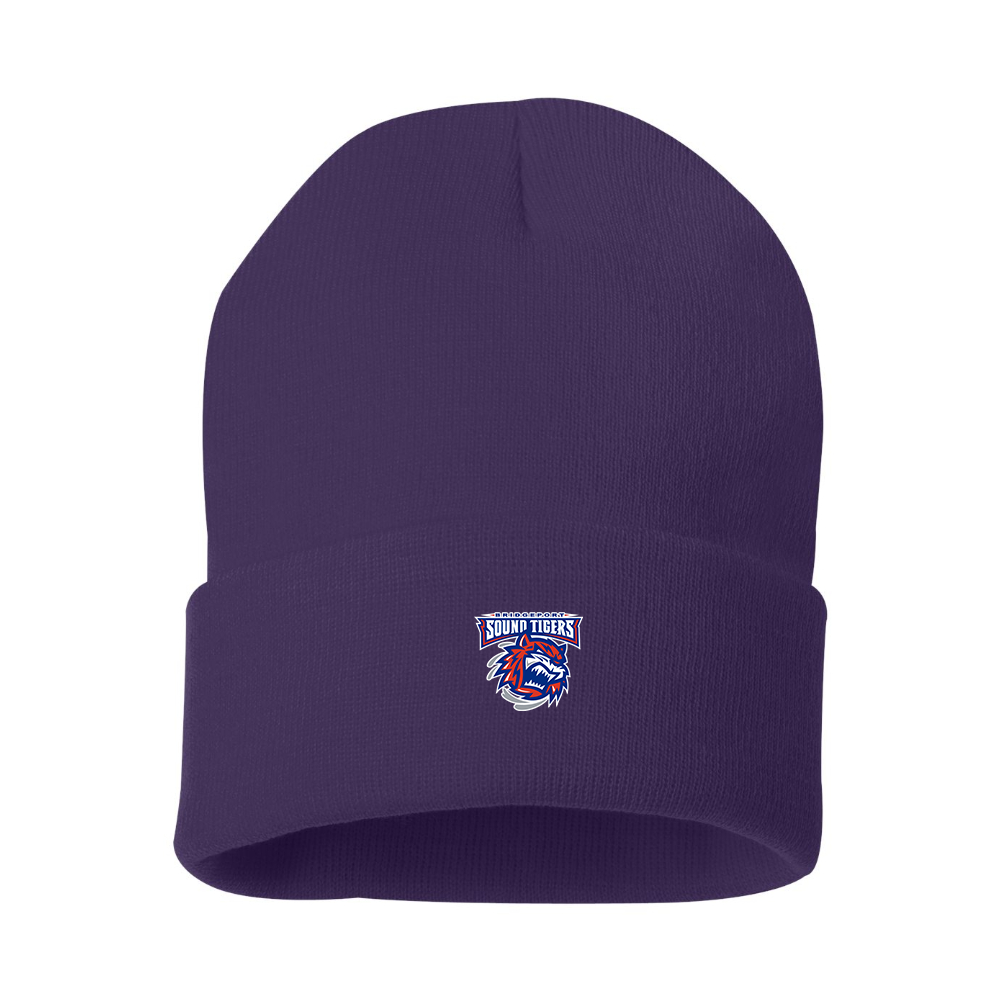 Bridgeport Sound Tigers Logo Beanie Hat