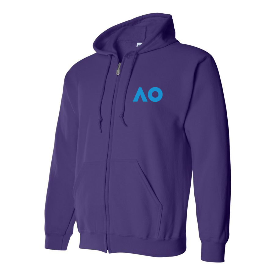 Men's Australian Open Logo Zipper Hoodie