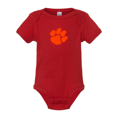 Clemson Tigers  Rabbit Skins Infant Baby Rib Bodysuit