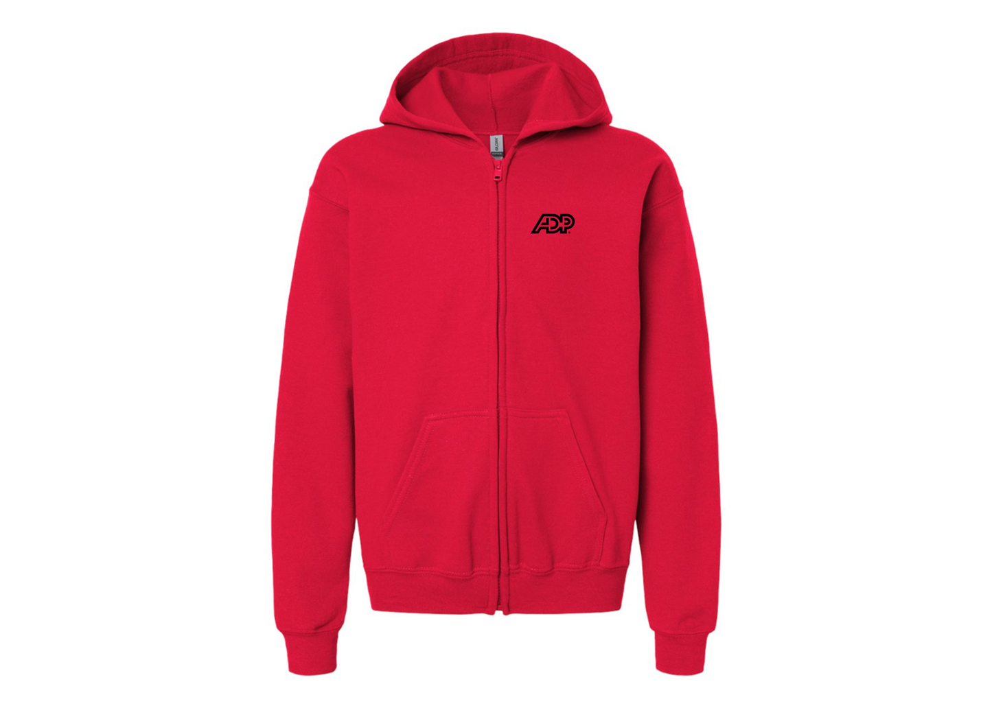Gildan Heavy Blend Youth ADP Logo Full Zip Hooded Sweatshirt