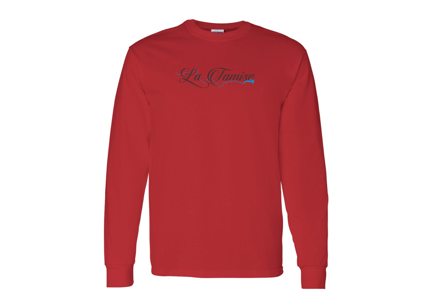 Men's La Tamise Logo Gildan Heavy Cotton Long Sleeve T-Shirt