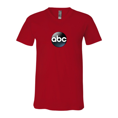 Abc Logo BELLA  CANVAS - Jersey V-Neck T-Shirt
