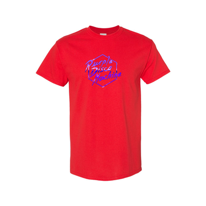Men's Purple Disco Machine Cotton T-Shirt