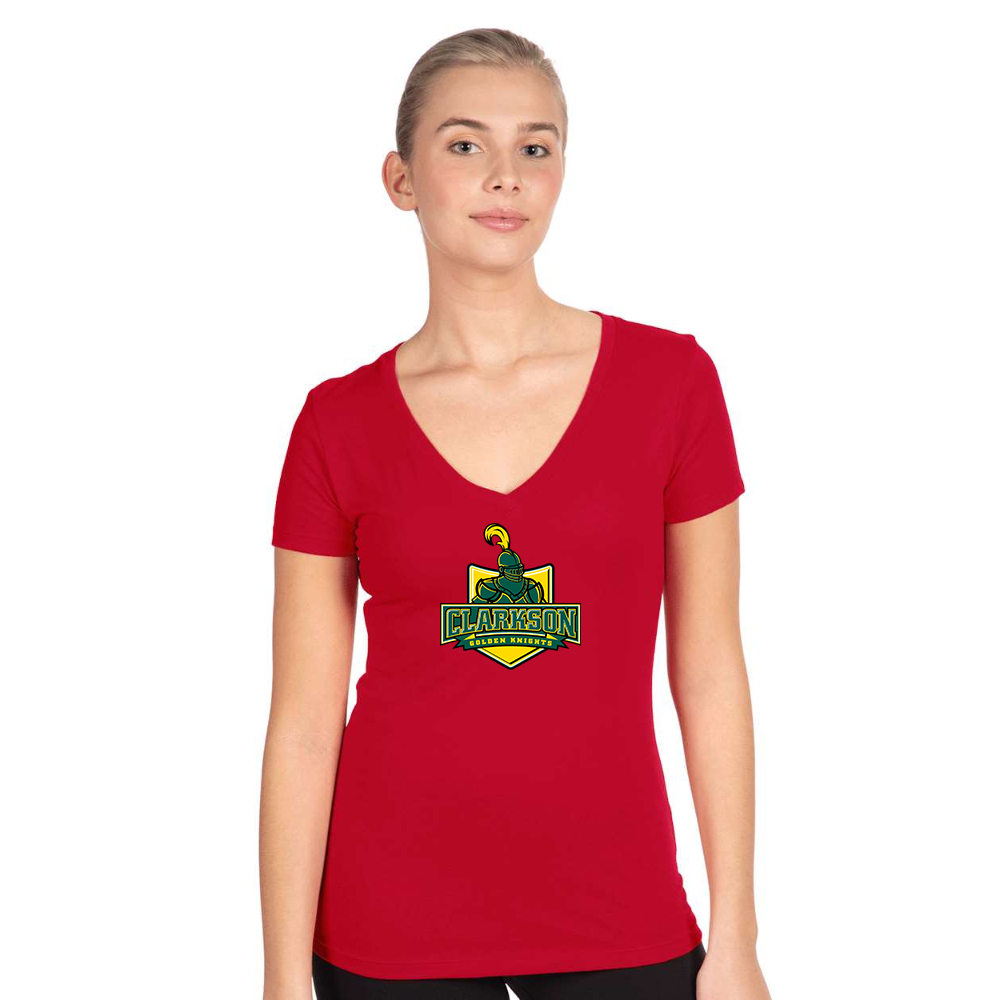 Women's Clarkson Golden Knights Next Level V-Neck T-Shirt