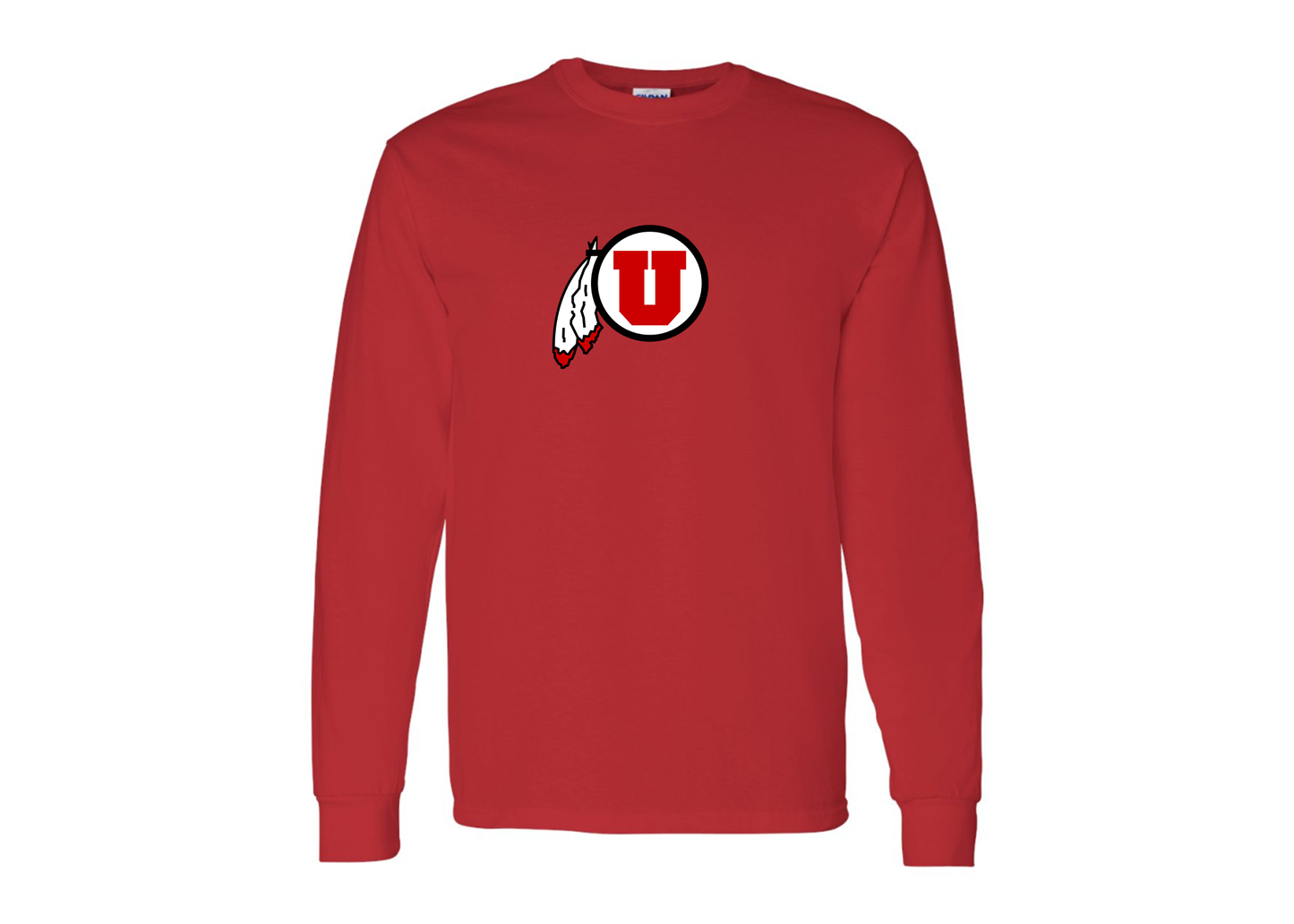 Men's Utah Utes Gildan Heavy Cotton Long Sleeve T-Shirt
