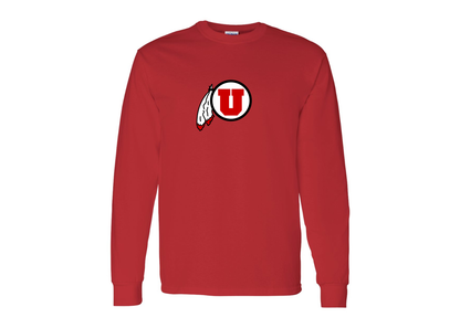 Men's Utah Utes Gildan Heavy Cotton Long Sleeve T-Shirt