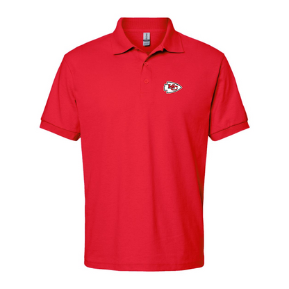 Men's KC Chiefs Logo Dry Blend Polo