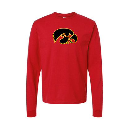 Men's Lowa Hawkeyes Logo Long Sleeve T-Shirt