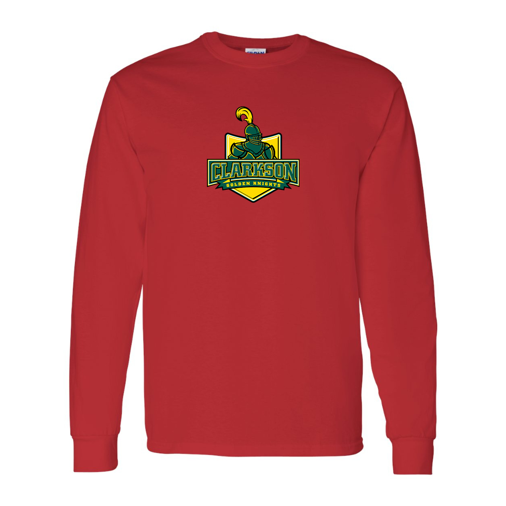 Men's Clarkson Golden Knights Gildan Heavy Cotton Long Sleeve T-Shirt