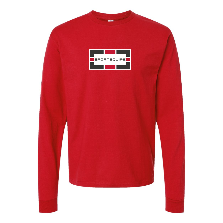 Youth Sportequipe Logo Cotton Long Sleeve T-Shirt