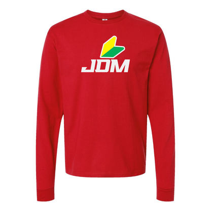 Men's JDM  Logo Cotton Long Sleeve T-Shirt