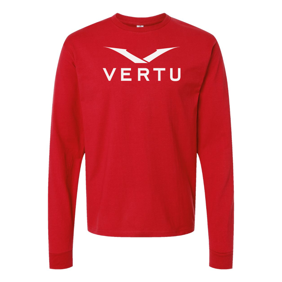 Men's Vertu Logo Cotton Long Sleeve T-Shirt