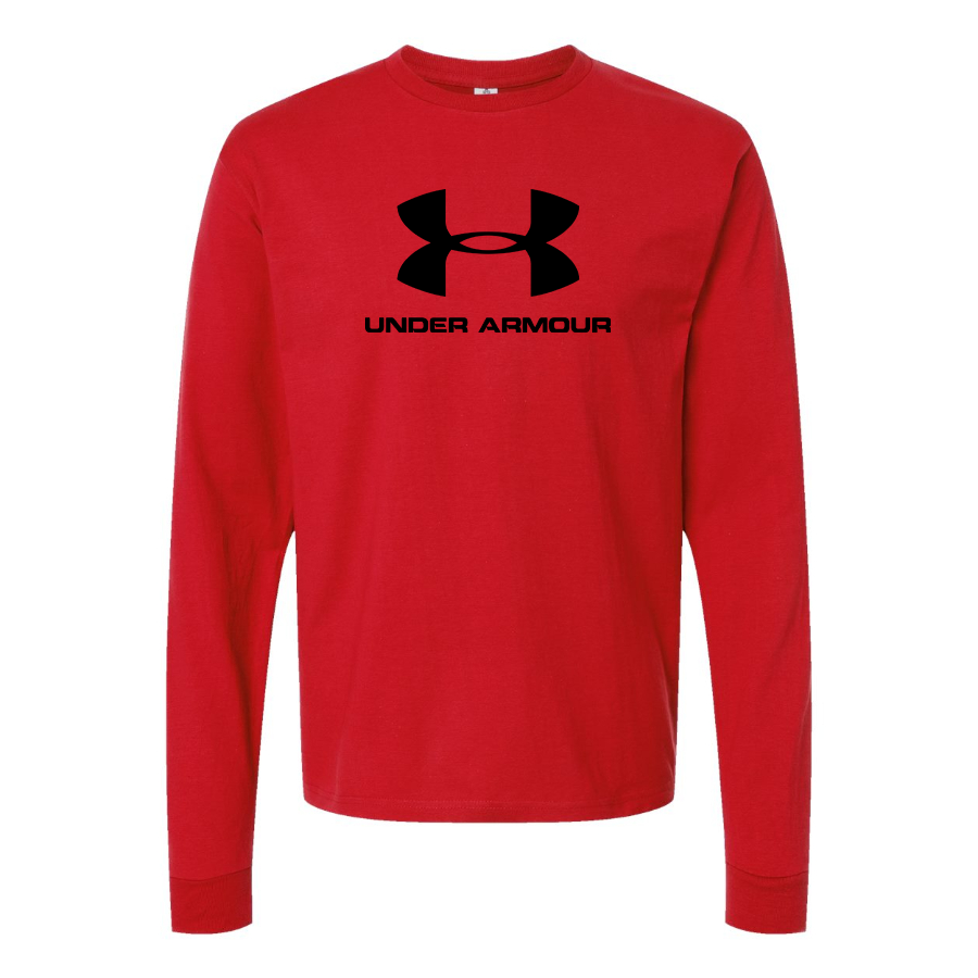 Youth  Under Armour Logo Cotton Long Sleeve T-Shirt