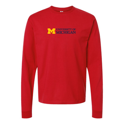 Men's University of Michigan Logo Long Sleeve T-Shirt