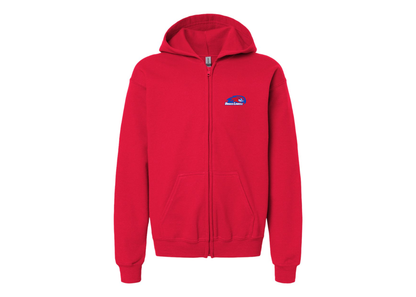 Gildan Heavy Blend Youth UMass Lowell River Hawks Full Zip Hooded Sweatshirt