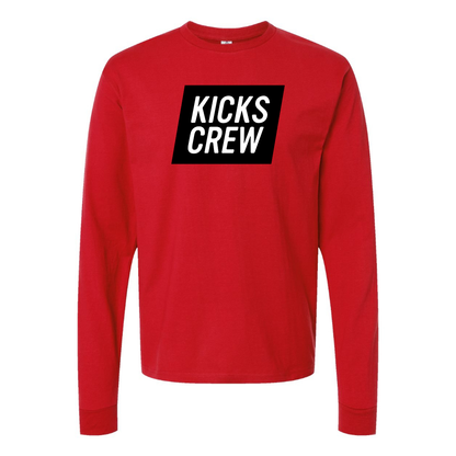 Men's Kickscrew Logo Cotton Long Sleeve T-Shirt