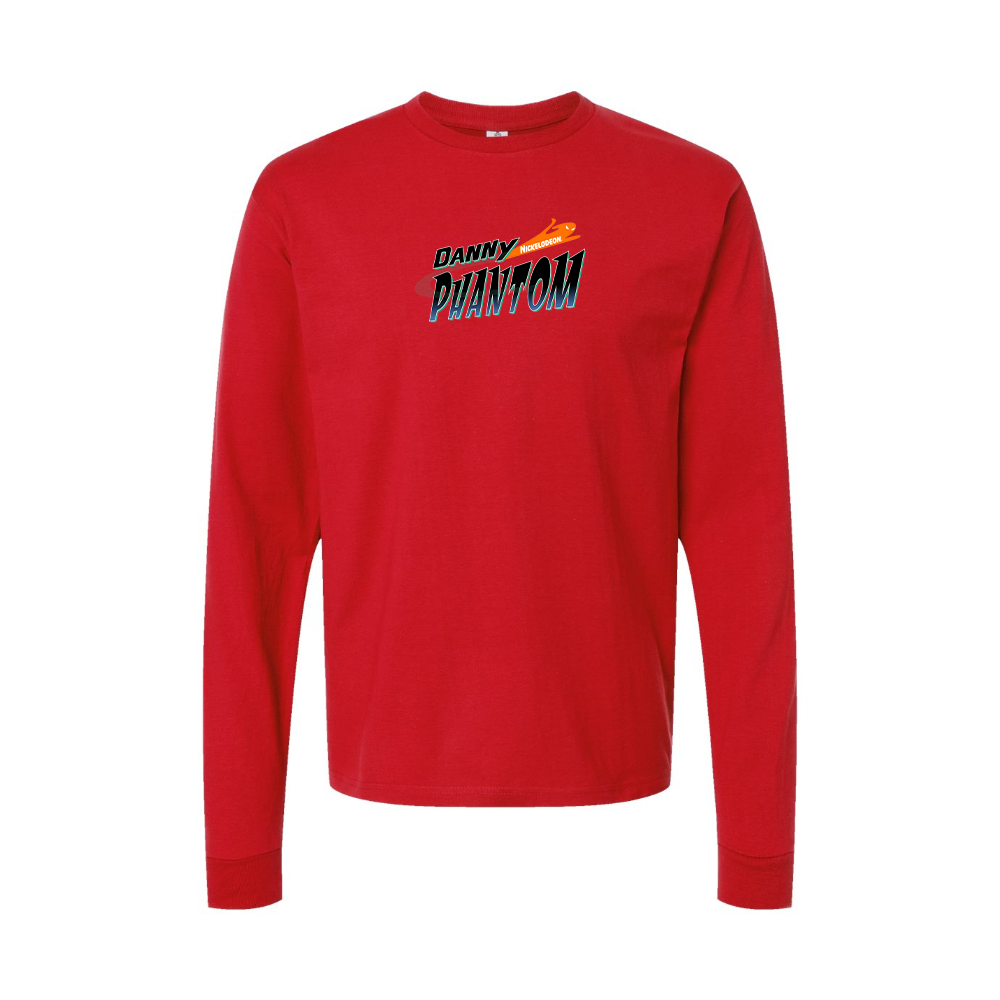 Men's Danny Phantom Logo Long Sleeve T-Shirt