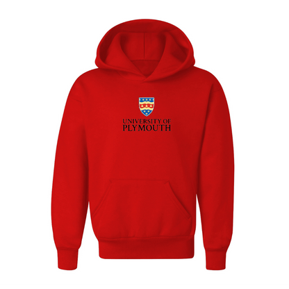 Youth University of Plymouth Logo  Pullover Hoodie