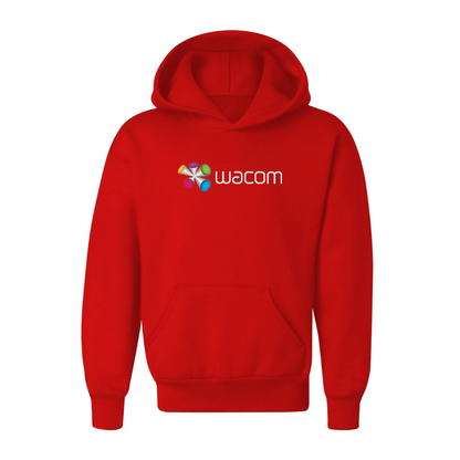 Youth Wacom  Logo  Pullover Hoodie