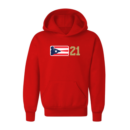 Youth  Liga de Beisbol Profesional Roberto Clemente Logo Pullover Hoodie