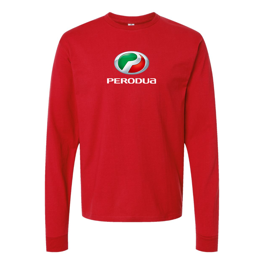 Men's Perodua Logo Cotton Long Sleeve T-Shirt