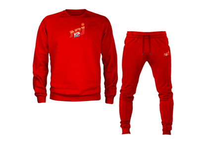 Men's NRJ 12 Logo Crewneck Sweatshirt Joggers Suit